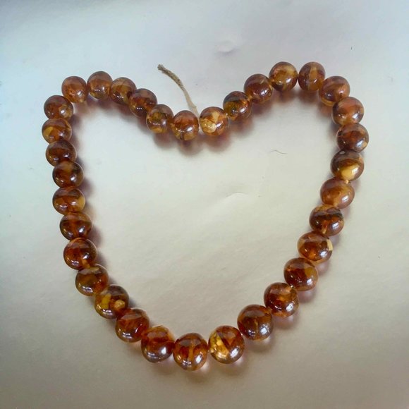Vintage Baltic Amber Beaded Necklace - Picture 4 of 6